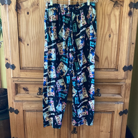 Men The Golden Girls black green pajama lounge pants size L - Picture 6 of 8
